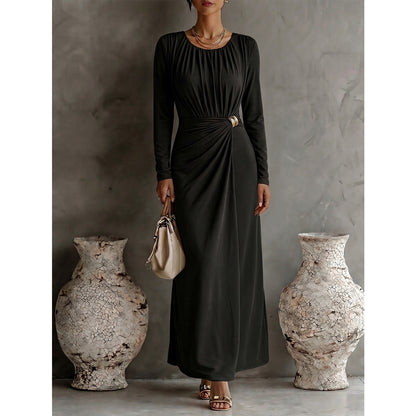 Vestido formal ajustado de manga larga en tallas grandes